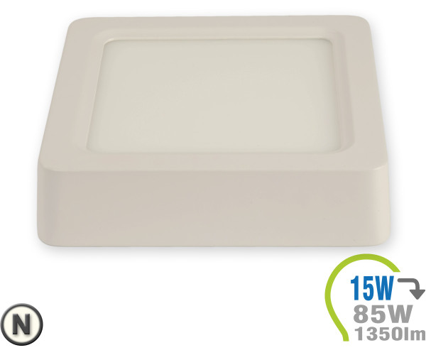 V-TAC LED Aufbauleuchte 15W Eckig Neutralweiß