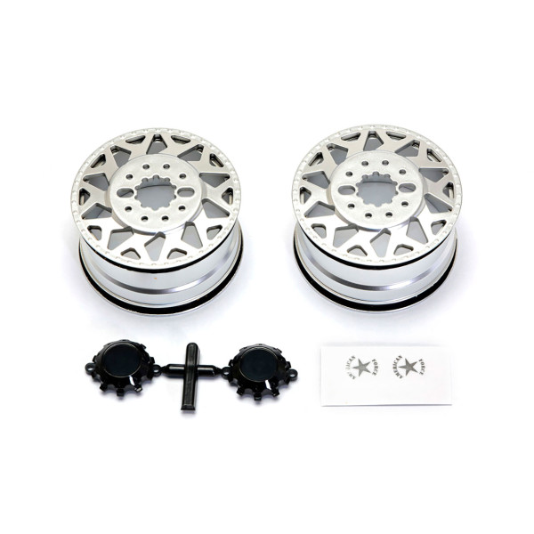 CEN-Racing American Force H01 CONTRA Wheel (Silver, w/ blk cap)