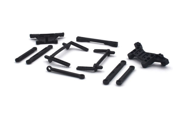 Modster Body mount set and steering linkage XGT