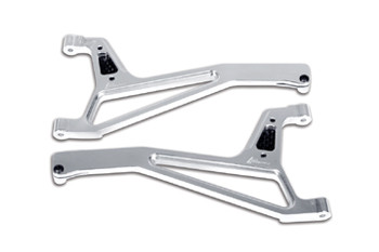 Robitronic Revo K-Silver Front Lower Alum. Arm (w/carbon stiffener) (pa