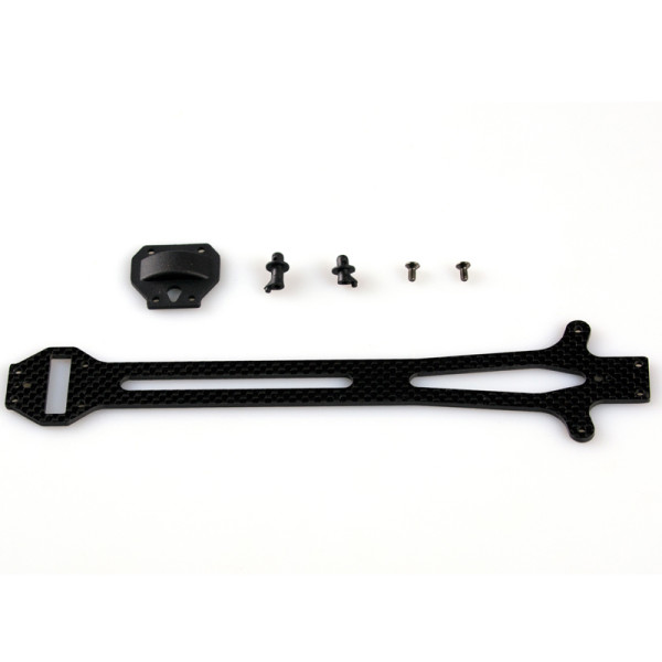 LC Racing Wheelbase Upper Deck 225mm Carbon Fiber