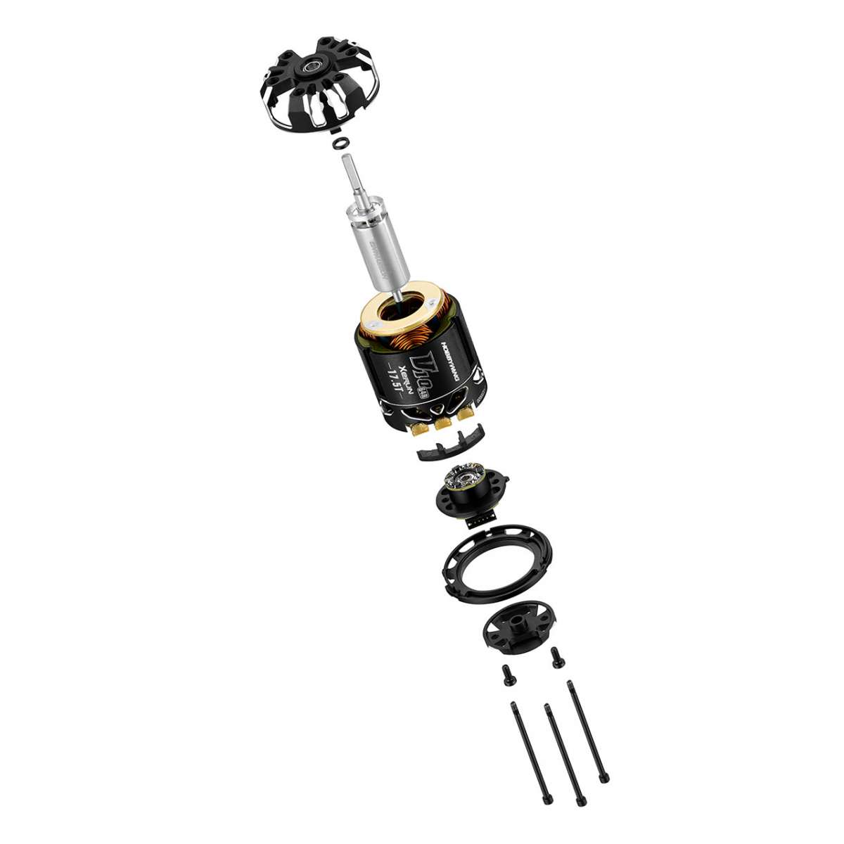 Hobbywing Xerun V10 Brushless Motor G4R (2-3s) 17.5T Sensored für 1:10