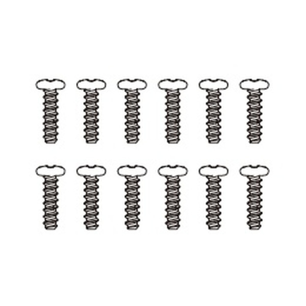 MJX Round head flat tail screws (12PCS)