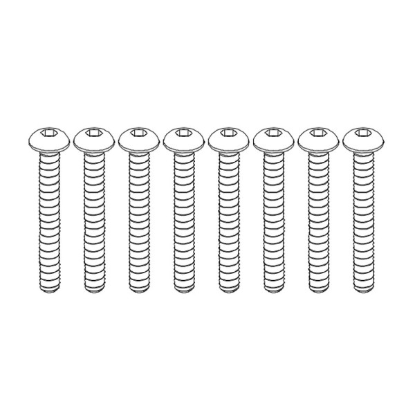 Yikong Button Head Tap Screw M4-30