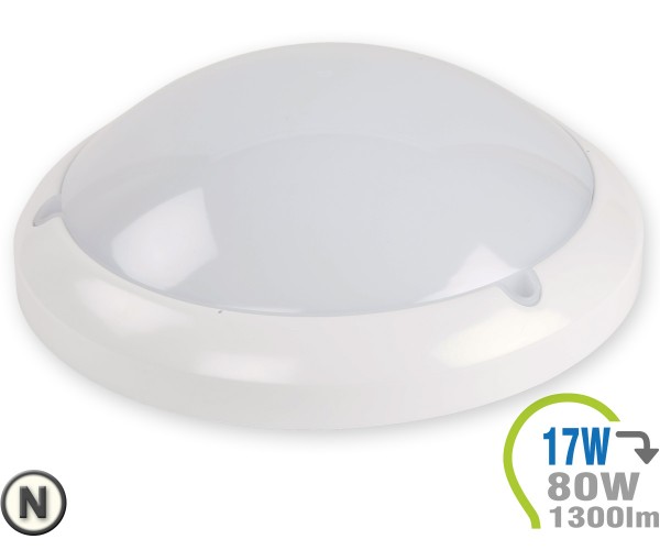 LED Aufbauleuchte Dome 17W mit integr. Bewegungsmelder