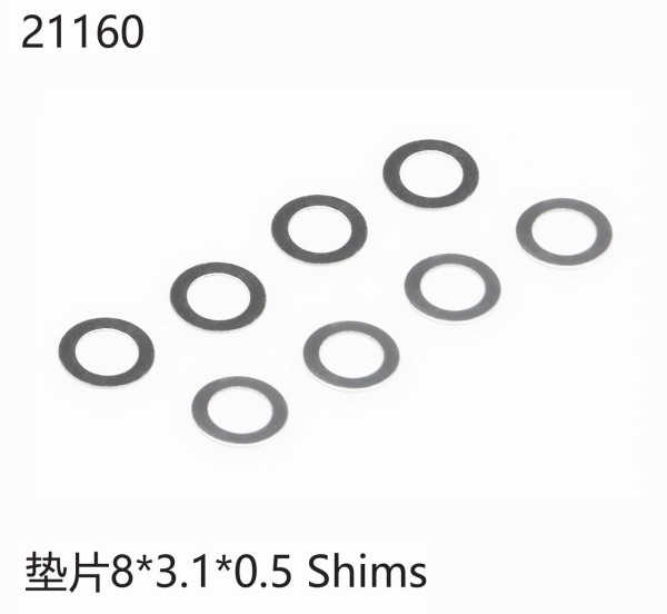 Yikong Shim Scheiben 8x3.1x0.5mm