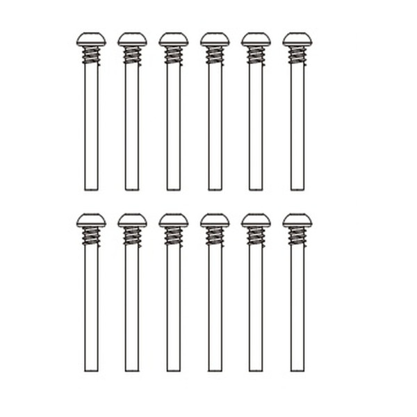 Rundkopfschrauben Halbgewinde (12 Stk.)