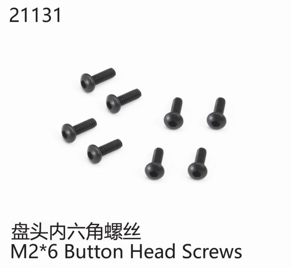 Halbrundkopfschraube M2*6