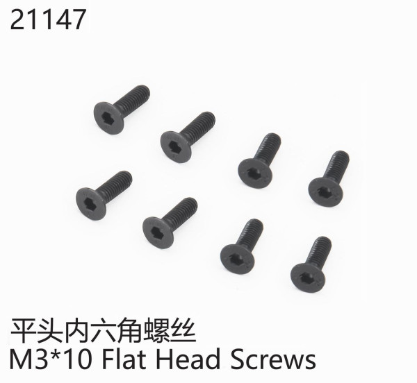 Flachkopf-Sechskantschraube M3*10