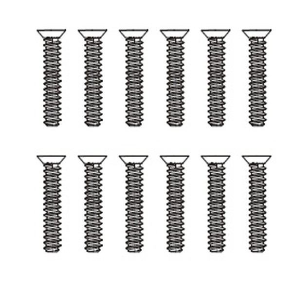 Flachkopfschrauben mit rundem Kopf (12 Stück)