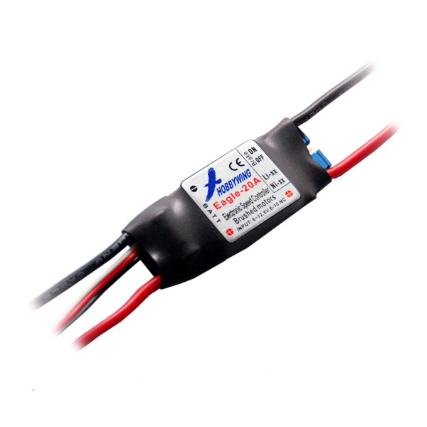 Hobbywing Eagle 20A Brushed Regler 2-3s, 1A BEC
