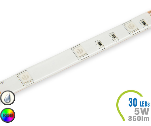 V-TAC LED Strip 360 lm/m - 30 LEDs RGB IP65