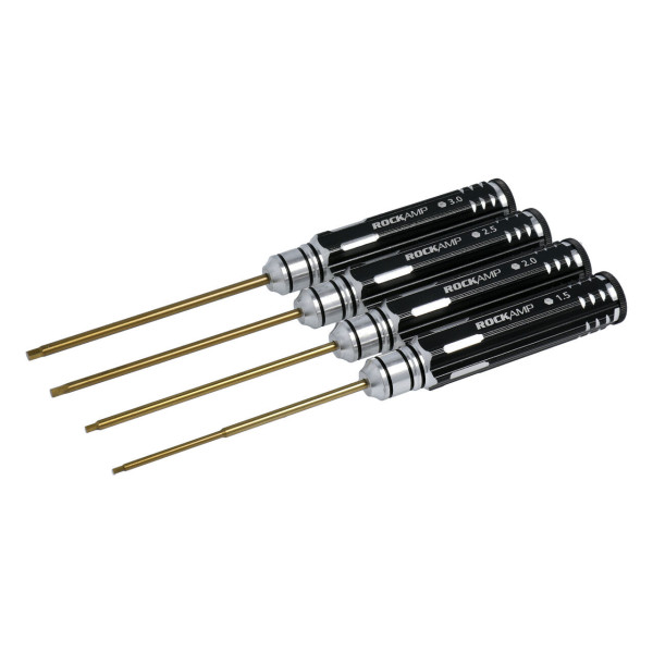 Rockamp Set Innensechskant 1.5 / 2.0 / 2.5 / 3.0mm HSS Titan beschic