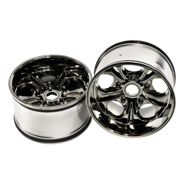 CEN-Racing Felgen Schwarz-Chrom mit 23mm Sechskant