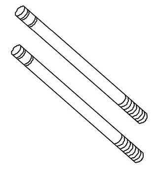 Robitronic Kolbenstange Dämpfer TW (2 Stk)