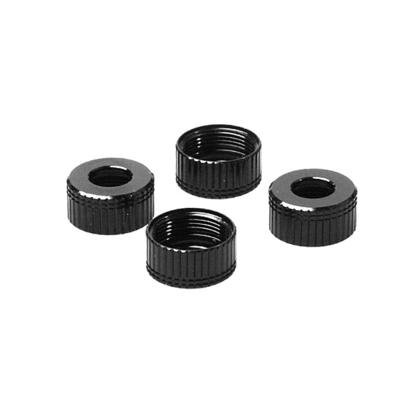 PR Racing Lower Shock Seal Cap*4pcs (Black)