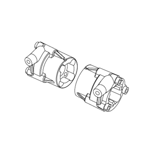 Achsgehäuse (mit Stecker und Zugschnur)