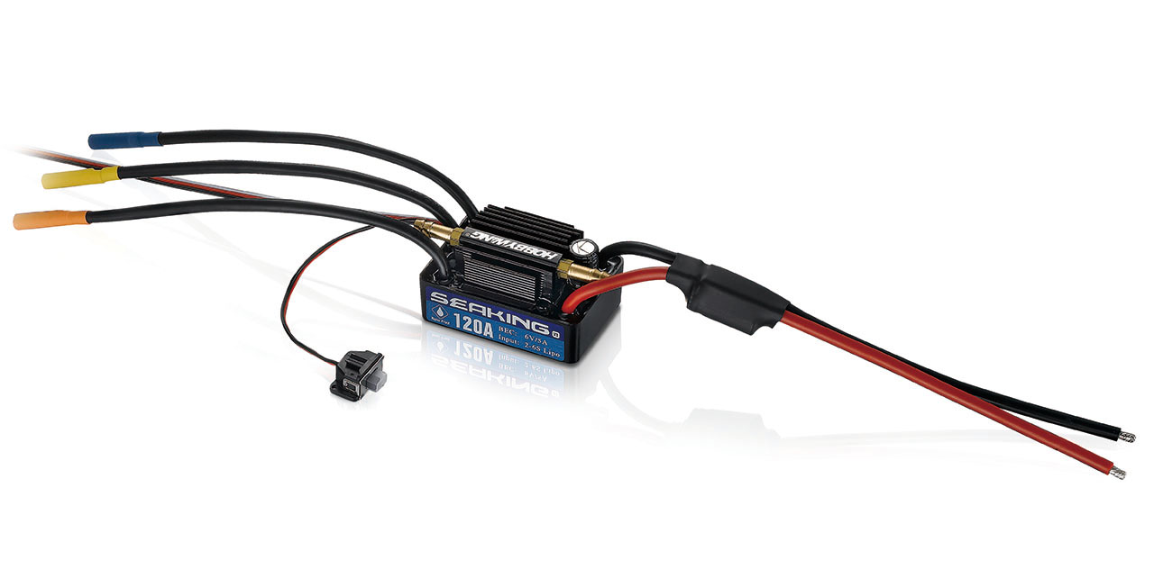 HobbyWing SEAKING Pro 120A ESC Brushless Speed Control for Boat 