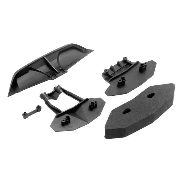 CEN-Racing Front Bumper & Rear Diffuser (foam, body post extension)