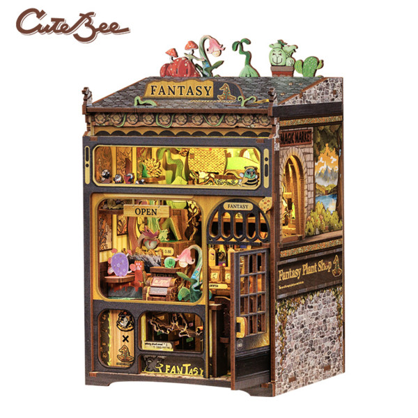 CuteBee Fantasy Plant Shop DIY Book Nook