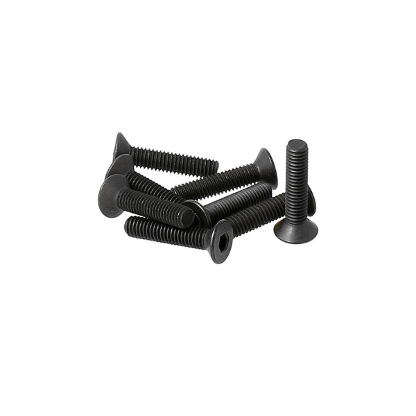 PR Racing Flat Head Screws M3x14mm (8pcs)