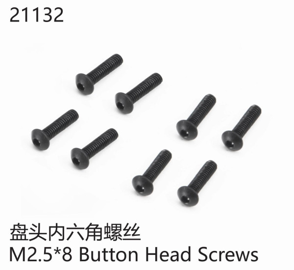 Halbrundkopfschraube M2,5*8