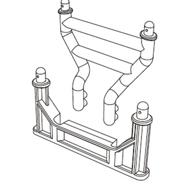 MJX Front and rear body mounts