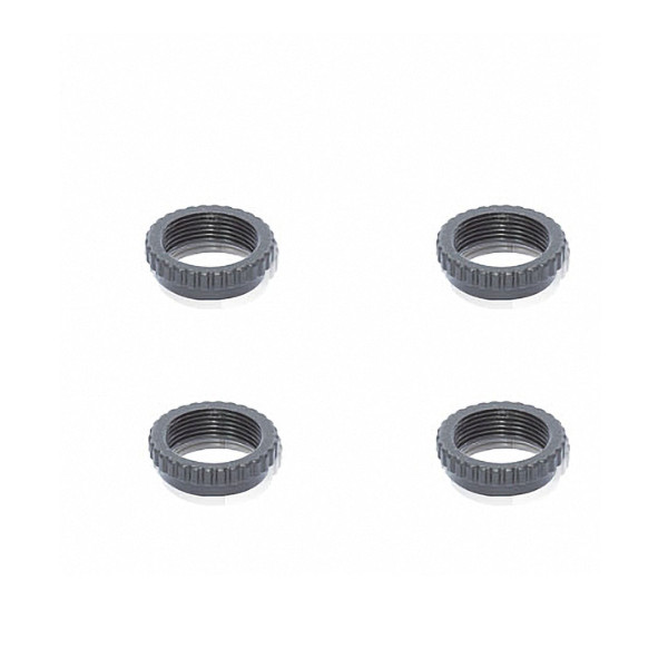 PR Racing Shock Collars - Red POM(4pcs)