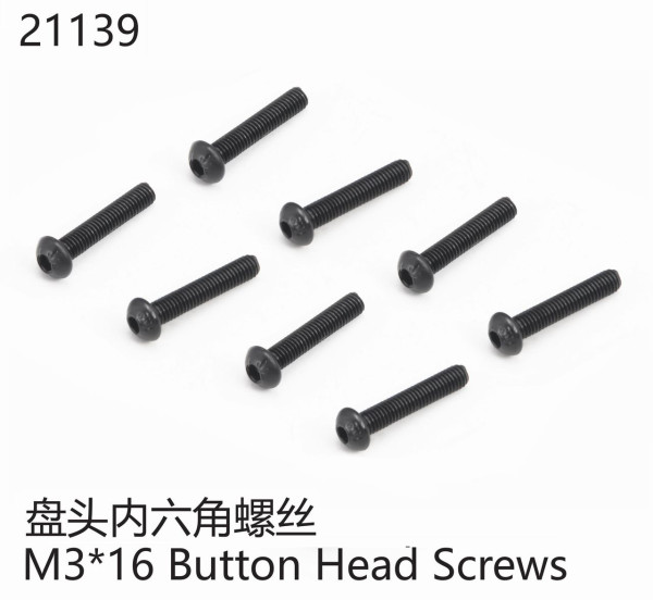 Yikong Rundkopfschraube M3x16mm