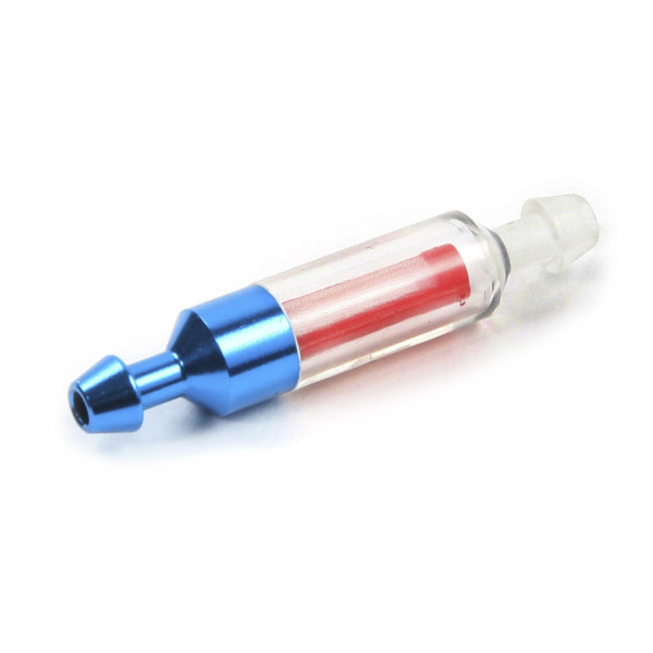 Robitronic Fuel Filter Transparent Small Size Rebuildable Blue