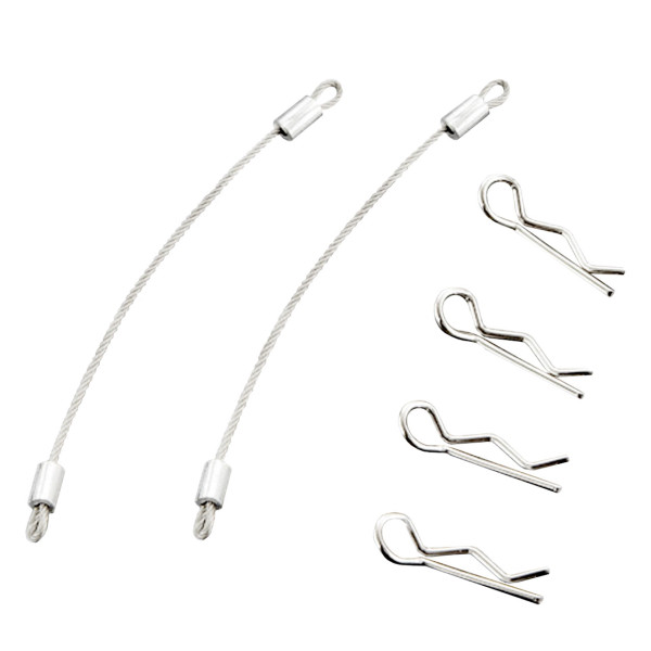 Killerbody Karosserieklammern mit 80mm Metalseil (4 Stk)