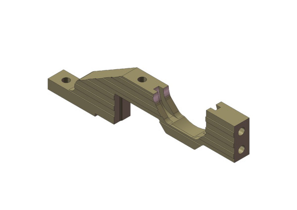 KM Aluminium Rear Lower BulkHead Left