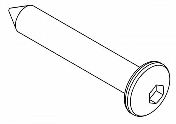 Rundkopf Innensechskantschraube M4x25 mm